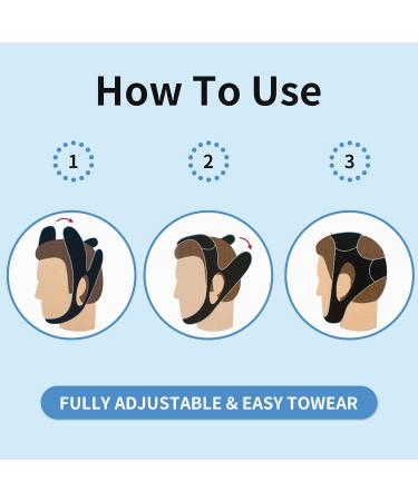 Adjustable Anti-Snoring Chin Strap with Breathable Design - Nose Clip Included - For Men and Women - Buy Online on GoSupps.com
