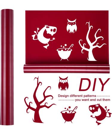 Maroon 12x5' Iron On Heat Transfer Vinyl Roll for T-Shirts, Hats, Clothing - HTV for Cameo, Heat Press Machines & Sublimation - Buy Online on GoSupps.com