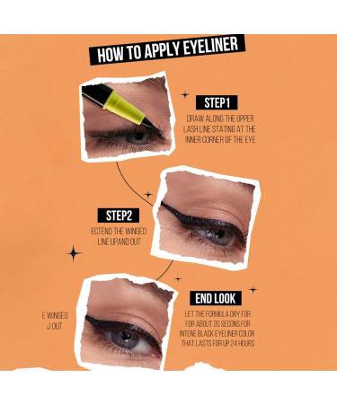 Waterproof smudge-proof eyeliner waterproof liquid eyeliner set of 4 precision-tipped liquid eyeliner pencils - eye makeup cosmetic smudge-proof eyeliner - Buy Online on GoSupps.com