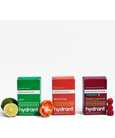 Hydrant Rapid Hydration Drink Mix - Blood Orange - 12 Pack (0.27 oz Each) | Electrolyte Supplement - Buy Online on GoSupps.com