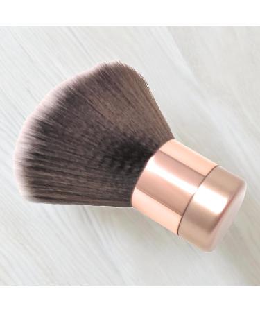 Luxurious Large Kabuki Brush - Fluffy Powder Brush for Face & Body | BevyGold (Rose Gold) - Perfect for Spray Tan Finishing - Buy Online on GoSupps.com