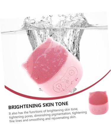 Didiseaon Face Brush Electric Washing Machine Silicone Exfoliating Pad Face Cleaning Pad Pore Cleaning Device Silicone Facial Brush Electric Massagers Silica Gel Detergent Pink Frosted - Buy Online on GoSupps.com