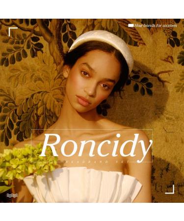 Roncidy Gold Sequins Wide Headband - Fashionable Elastic Hair Hoop for Women & Girls - Buy Online on GoSupps.com