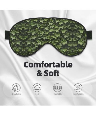 Floral Swirls Ivy Print Ultra-Soft Light-Blocking Eye Mask - Comfortable Sleep Aid for International Shipping - Buy Online on GoSupps.com