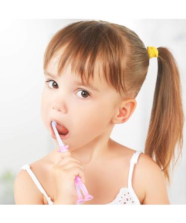 Kids Deer Design Extra Soft Toothbrush Set | Pack of 8 | Boys & Girls 2-8 Years | Suction Cup | 4 Colors - Buy Online on GoSupps.com