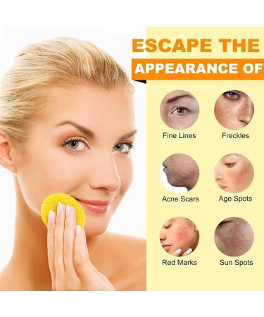 Turmeric Kojic Acid Cleansing Pads | Exfoliating & Brightening Face Scrub | Natural Skin Lightening & Radiant Skin Care | Daily 50pcs Facial Pads - Buy Online on GoSupps.com