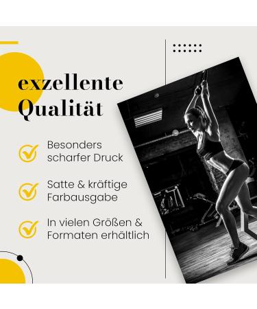 Postereck 1215 High-Resolution Fitness Poster - Motivational Gym & Bodybuilding Art for Women | 61x40.5 cm - Buy Online on GoSupps.com
