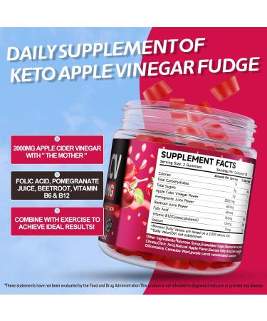Keto ACV Gummies 2000mg | Vegan Gelatin-Free Pomegranate & Beetroot | Advanced Formula for Keto Diet | Natural Ingredients Alternative to Keto Drops - Buy Online on GoSupps.com