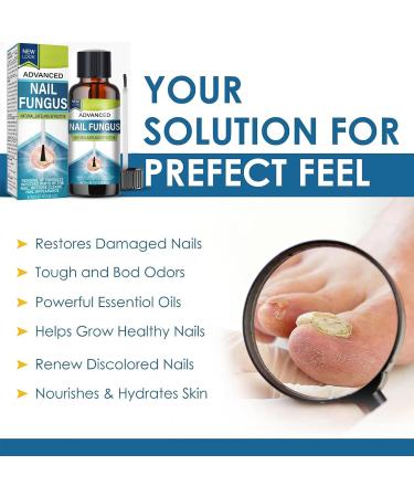Nail Fungus Treatment for Toenail - Fungal Nail Treatment for Toenails Extra Strong - Fungal Nail Treatment - Toenail Fungus Treatment for Thickening Yellow-Brown Discoloration Ragginess 20ML - Buy Online on GoSupps.com