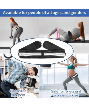 SI Joint Hip Belt - Lower Back Support Brace for Men & Women | Hip Pain Relief | Pelvic Support & Trochanter Belt (Small) - International Shipping Available - Buy Online on GoSupps.com