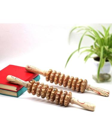 Hinaa Wooden Muscle Scooter | GUA-SHA Body Shape Massager for Deep Tissue & Trigger Point Therapy | Legs Back Thighs Arms Relief - Buy Online on GoSupps.com