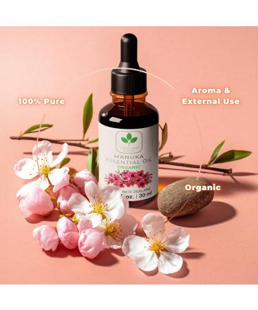 Organic Manuka Oil - 1 fl. oz. Therapeutic Grade Essential Oil for Skin | Medical Grade Manuka Honey Oil - Buy Online on GoSupps.com