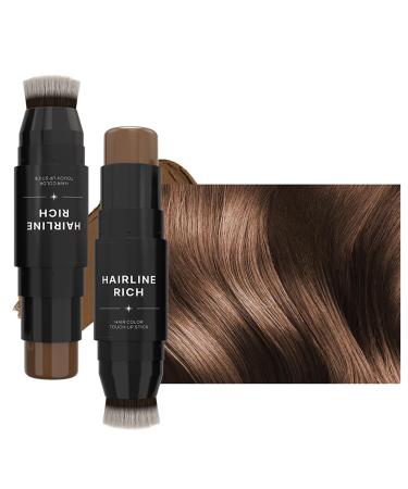 Generisch Root Concealer Pencil - Double Sided Root Corrector Pencil for Fast Natural Hair Refreshing | Waterproof Temporary Hair Dye to Refresh Hair