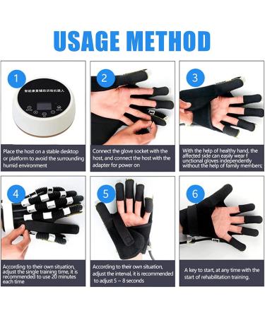 ZZBB Finger Orthotics Hand Rehabilitation Training Stroke Hemiplegia Patients Tendons Exercise with Single Finger Training and Timing Functions Left M - Buy Online on GoSupps.com