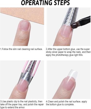 80 Pieces Nail Templates - Self-Adhesive Modeling Stickers for Artificial Fingernails - Perfect for Nail Extension & Design - Buy Online on GoSupps.com