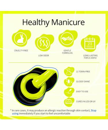 UR SUGAR Neon Gel Nail Polish Kit - 6 Halloween Colors - Fluorescent Soak Off Varnish Set for DIY Manicure - Perfect Gift for Women - Buy Online on GoSupps.com