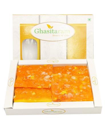 Ghasitaram Gifts Diwali Gifts Diwali Sweets - Orange Ice Halwa (400 GMS)