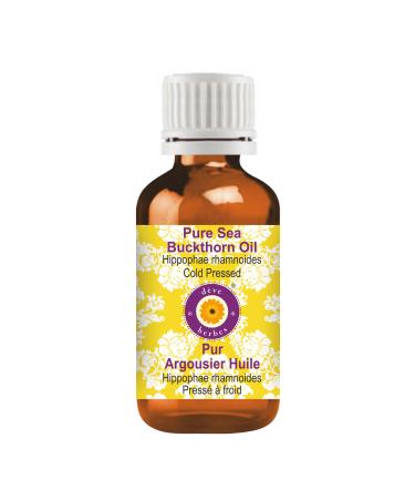 Deve Herbes Pure Sea Buckthorn Oil (Hippophae rhamnoides) Cold Pressed 15ml (0.50 oz)