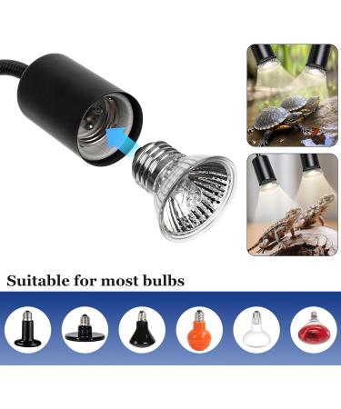 Ayuanb Reptile Heat Lamps Dual Head UVA UVB Heating Lamp with Cycle Timer Dimmable Basking Spot Lamp with Clip for Turtle Tortoise Lizard Snake Bearded Dragon and More 3 Bulbs(50W) Included - Buy Online on GoSupps.com