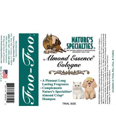 Nature's Specialties Foo Foo Almond Essence Cologne 8oz - Non-Toxic & Biodegradable | For Dogs and Cats - Buy Online on GoSupps.com