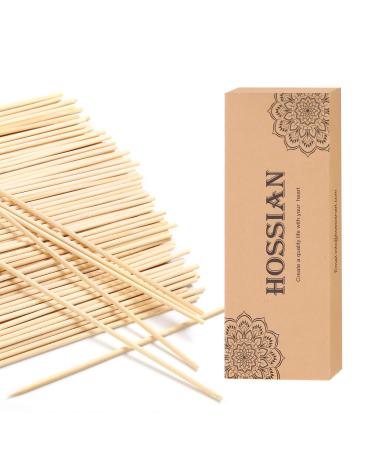HOSSIAN Reed Diffuser Sticks - Reed diffusers-Reed Sticks -Diffuser Glass Bottles-Diffuser Refills- Natural Rattan Wood Replacement for Aroma Fragrance (7"*3mm Primary Color) 7 Inch (Pack of 100)