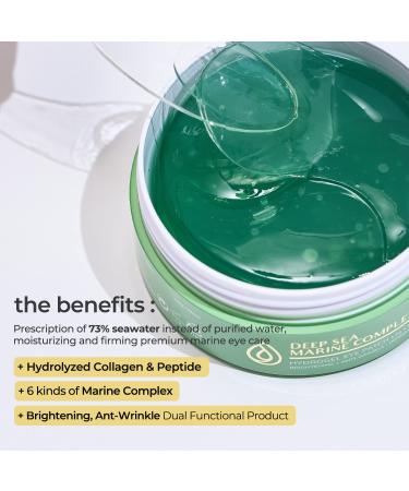 BACIEL Marine Collagen Hydrogel Eye Mask - Targets Dark Circles, Wrinkles, and Puffiness | Korean Skincare - Buy Online on GoSupps.com