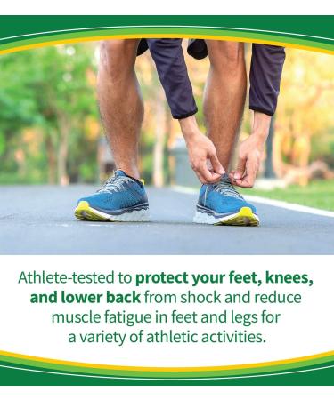 Dr. Scholl's Sport Insoles for Men's 8-14 & Women's 6-10 - Superior Shock Absorption and Arch Support for Reduced Muscle Fatigue and Joint Stress (1 Pair) - Buy Online on GoSupps.com