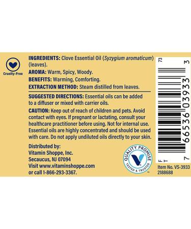 Clove - 100% Pure Essential Oil - Warming & Comforting Aromatherapy (1 fl. oz.) - Buy Online on GoSupps.com