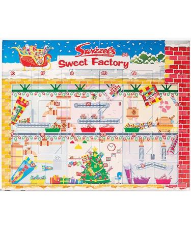 Swizzels Christmas Advent Calendar 220g with a Free Kids Christmas Stickers