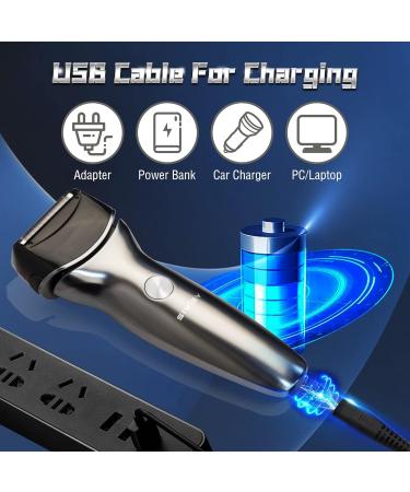 Foil Shaver for Men - Rechargeable Electric Razor | Wet & Dry Waterproof IPX6 | Body Shaver with Pop-up Beard Trimmer & LED Display - 8200 RPM Performance - Buy Online on GoSupps.com