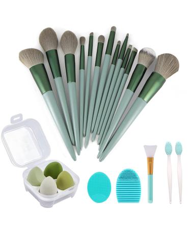 Makeup Brushes 22 Pcs Makeup Kit,Foundation Brush Eyeshadow Brush Make up Brushes Set (Green, 22 Piece Set) 22 Piece Set Green