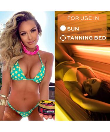 Original Sun Bronze Ultra Tanning Butter - Pineapple Swirl | Fast Natural Tan | Safe for Sensitive Skin | Perfect for Outdoor & Tanning Bed Use - Buy Online on GoSupps.com