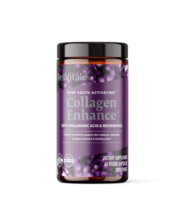 ResVit le Collagen Enhance - Beauty Supplement with Hyaluronic Acid & Resveratrol - 60 Capsules