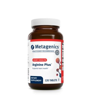 Metagenics Arginine Plus - 1.5 g L Arginine with Methyl Folate (L 5 MTHF) - Supports Healthy Blood Flow Circulation & Heart Health - Non GMO Gluten Free Vegetarian - 120 Tablets