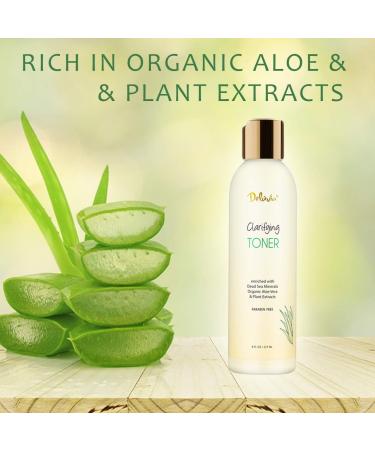 Deluvia Clarifying Toner - Hydrating Alcohol-Free Face Toner for Sensitive Dry & Aging Skin - Pore Cleanser for Men & Women - Buy Online on GoSupps.com