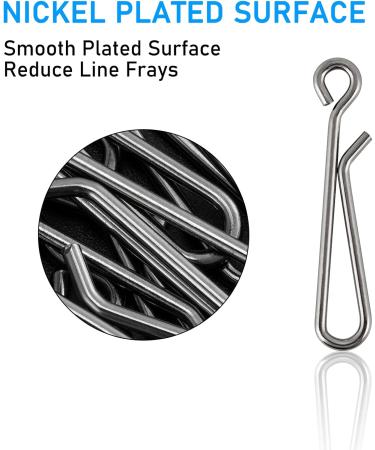 Dr.Fish 50 Pack Stainless Steel Quick Change Fishing Clips - Fast Snaps for Lures and Baits | Downward Opening | Freshwater | 1-22LB - Buy Online on GoSupps.com