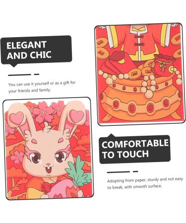 ABOOFAN 60 Pcs 2023 Red Envelope Lunar Rabbit Year Decor Red Money Packets Hongbao Envelopes Red Gifts Money Packet Kids Wallets 2023 Year Red Packet Child Paper Gift Bag New Year As Shown 4x2pcs 16.4X8.9CMx2pcs - Buy Online on GoSupps.com