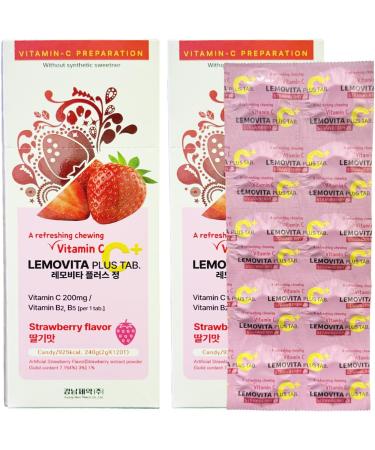 LemoVita C Plus Chewable Tablet Strawberry Flavor #120(2 Box) - Buy Online on GoSupps.com