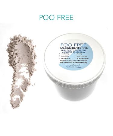 Buy 100% Natural Calcium Bentonite Clay - Cosmetics Quality 454g - POO Free Face Cleaner Blackhead Remover & Pore Minimizer - Super Fine High Purity pH 6 - Buy Online on GoSupps.com