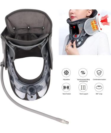 SSDDDLZEQ Cervical Support Traction Device - Adjustable Neck Pain Relief Bandage for Stabilizing & Stretch-Corrective Therapy - Buy Online on GoSupps.com