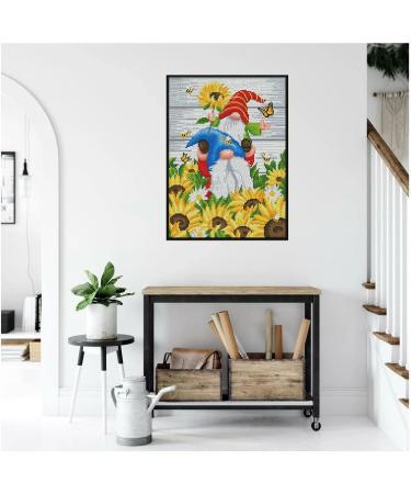 Gnomes Stamped Cross Stitch Kit for Beginners - Floral Needlepoint Patterns | Dimensions Needlecrafts Embroidery Kit | Arts and Crafts - Buy Online on GoSupps.com