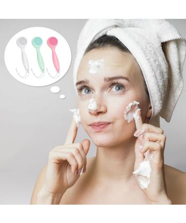 Buy NADUSEP Silicone Facial Cleansing Brush - 3 Pack Exfoliating Scrubber for Blackheads & Makeup Removal - Soft Waterproof & Skin-Friendly | International Shipping - Buy Online on GoSupps.com