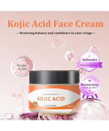 Kojic Acid Face Cream for Women - Skin Care Cream - Moisturising Cream for Dark Skin - Dark Spot Remover Cream - Anti Wrinkle Face Cream - Anti Aging Moisturizing Soothing Day & Night Cream - Buy Online on GoSupps.com