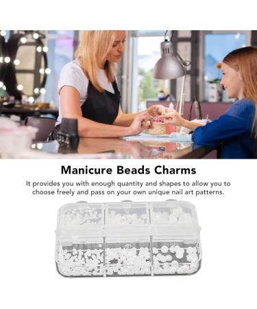 Nail Art Beads Charms White Nail Charms Small Home Decor for Girl (DQ-A03) - Buy Online on GoSupps.com