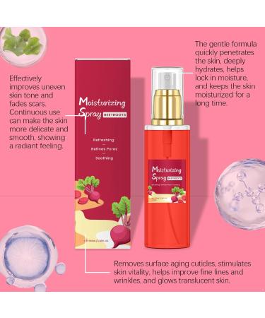 100ML Face Mist for Dry Skin Hydrating Facial Spray for Women Girls Non Greasy Long Lasting Moisture Red One Size One Size Red - Buy Online on GoSupps.com
