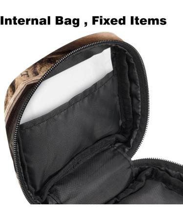 Vintage Still Life Compass Sextant Spyglass Map Pattern Sanitary Napkin Storage Bag - Portable Menstrual Cup Pocket with Zipper | Color 11 - Buy Online on GoSupps.com