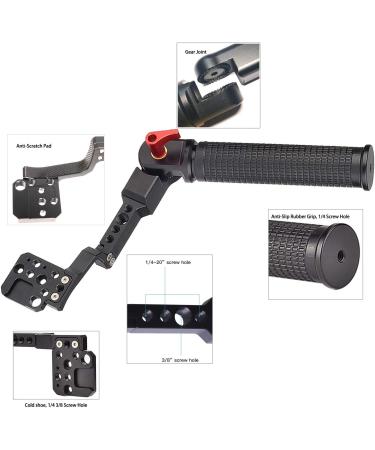 200 Degree Adjustable Handle Grip for DJI Ronin S/SC/S2/SC2 Stabilizer - Ergonomic Rubber Handle for Perfect Angle Shots - Buy Online on GoSupps.com