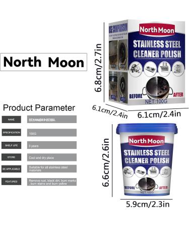 Metal Polish Paste | Stainless Steel Cleaner for Appliances | Industrial Strength Scratches Remover and Cleaner Protects Appliances from Fingerprints Dtt - Buy Online on GoSupps.com