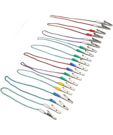 Stainless Steel Dental Bib Holder Clips - Pack of 10 Versatile Two-Head Design for Dental Procedures | International Shipping Available - Buy Online on GoSupps.com