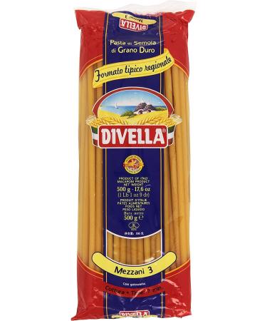 5x Divella pasta 100 Italiaanse mezzani no 3 koken 7 minuten 500g